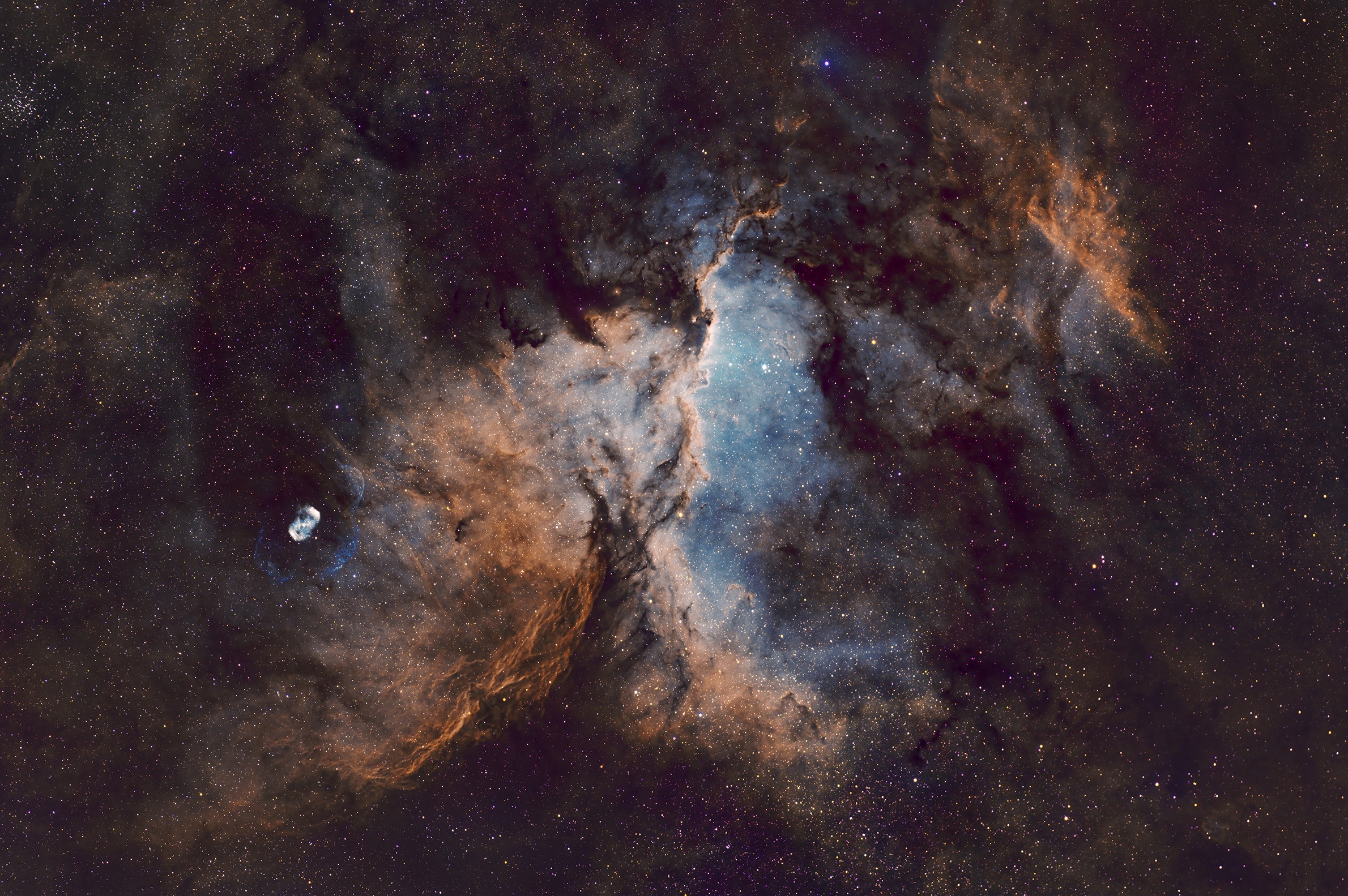 NGC 6188 The Rim Nebula | Telescope Live